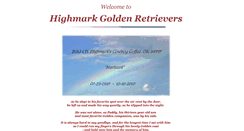 Desktop Screenshot of highmarkgoldens.com